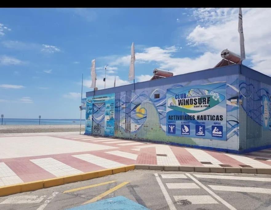 Apartamento Frente Al Mar, Familiar Y Acogedor. 圣波拉 外观 照片